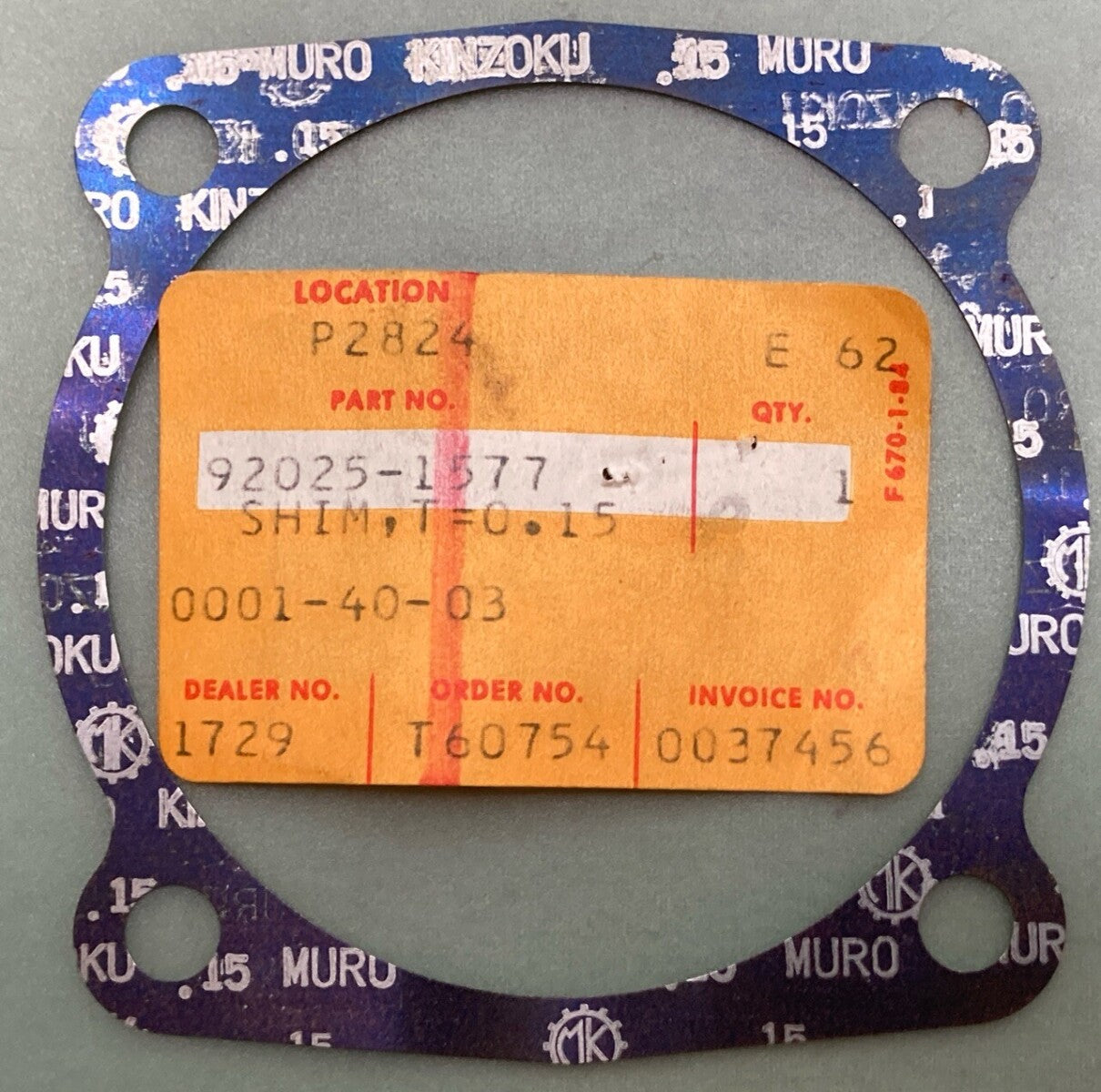 NEW REPLACES KAWASAKI 92025-1577 SHIM, T=0.15