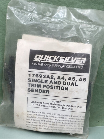 NEW GENUINE MERCURY QUICKSILVER 17693A2 TRIM SENDER KIT