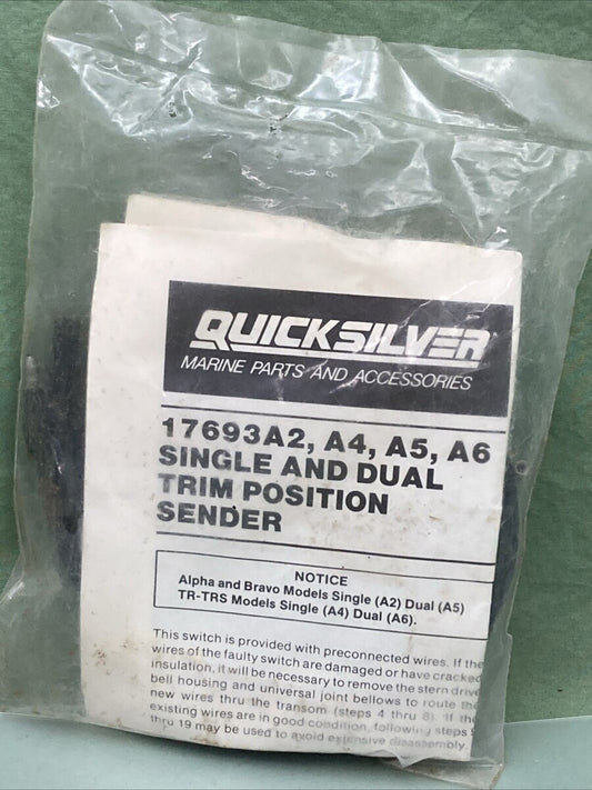 NEW GENUINE MERCURY QUICKSILVER 17693A2 TRIM SENDER KIT