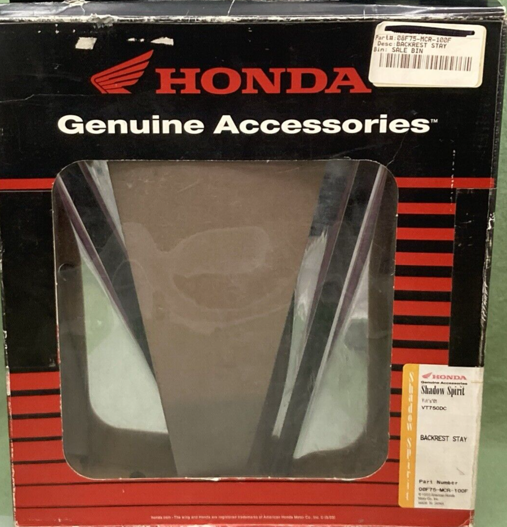 NEW GENUINE HONDA 08F75-MCR-100F BACKREST STAY CHROME W/ HARDWARE