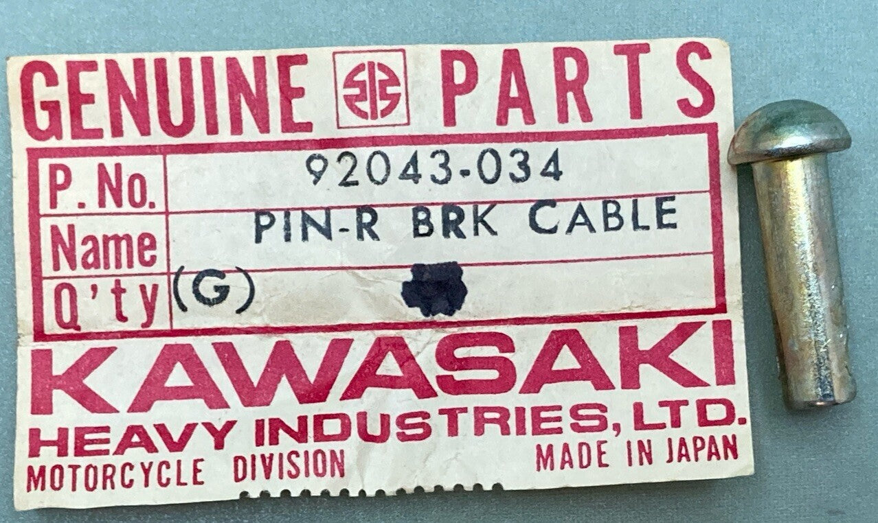 NEW GENUINE KAWASAKI 92043-034 PIN R BRK CABLE JOIN