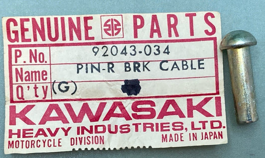 NEW GENUINE KAWASAKI 92043-034 PIN R BRK CABLE JOIN