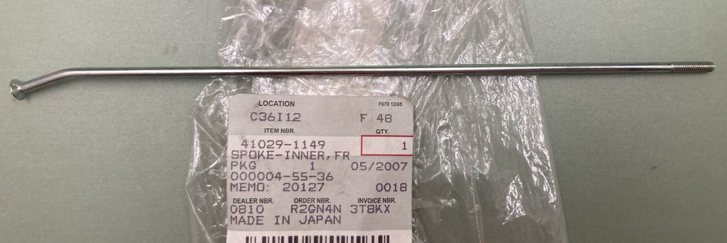 NEW REPLACES KAWASAKI 41029-1149 SPOKE Inner Front Left 210MM X 165D