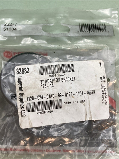 NEW PETERSON 51634 2" Adaptor Bracket 176-14 IMPERIAL 83883