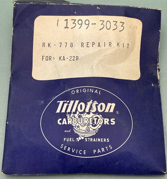 NEW TILLOTSON CARBURETORS 1399-3033 REPAIR PARTS KIT ASM OUTBOARD 20 200HP INC