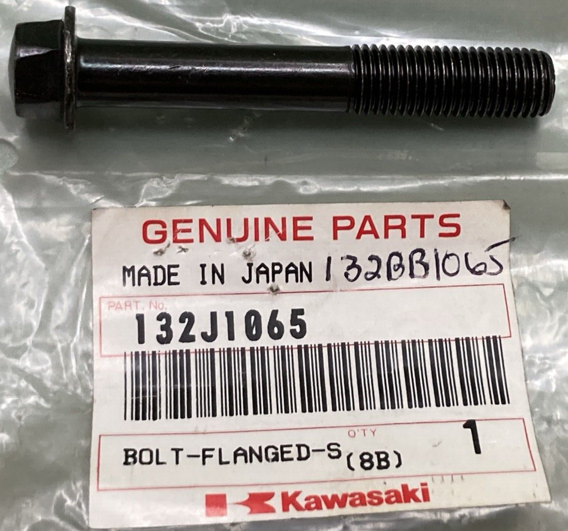 NEW GENUINE KAWASAKI 132J1065 BOLT FLANGED SMALL 10X65MM