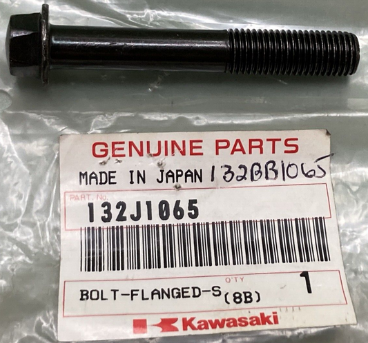 NEW GENUINE KAWASAKI 132J1065 BOLT FLANGED SMALL 10X65MM