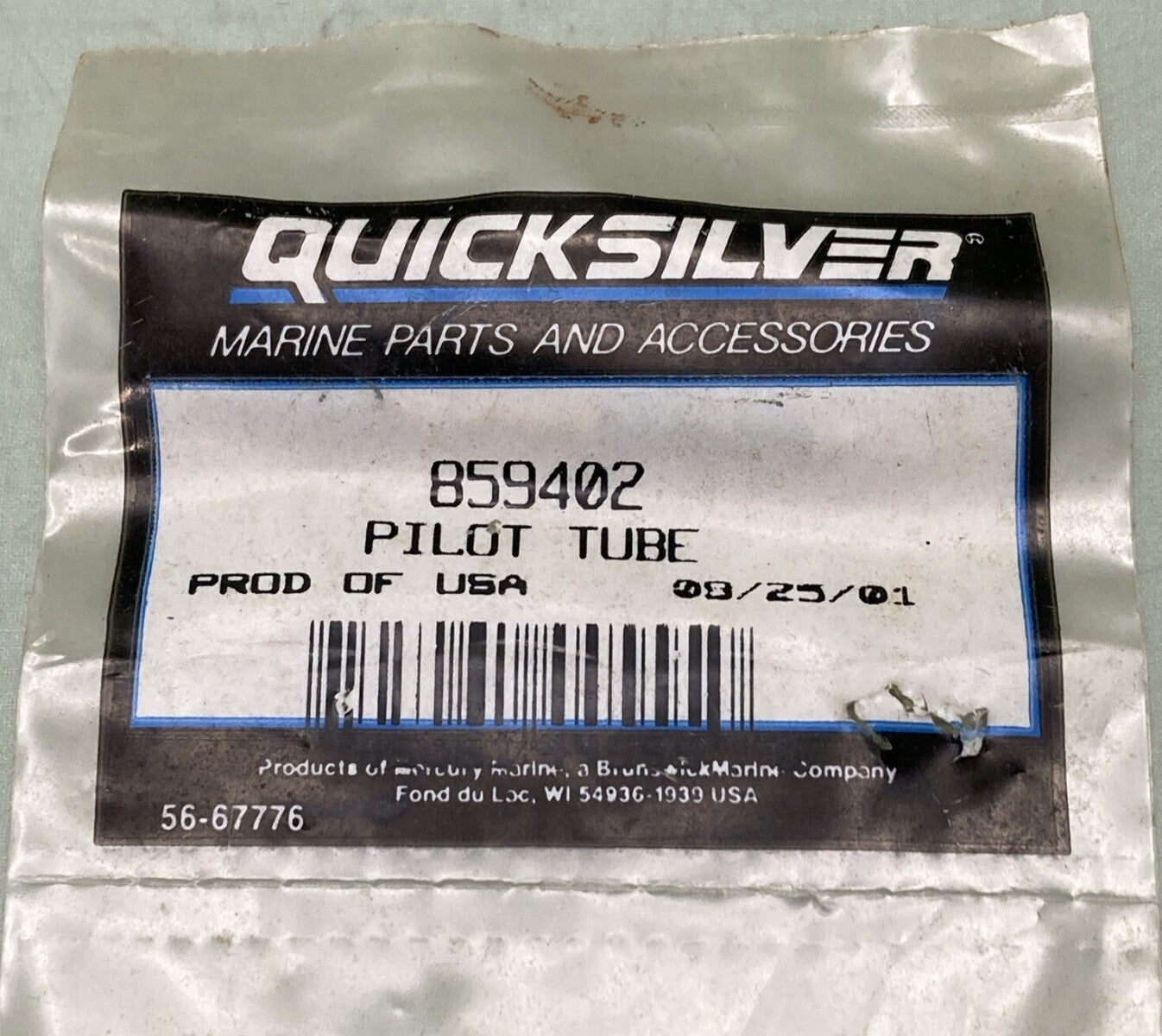 NEW GENUINE MERCURY QUICKSILVER 859402 PILOT TUBE G HSNG DSH OUTBOARD 200-300HP