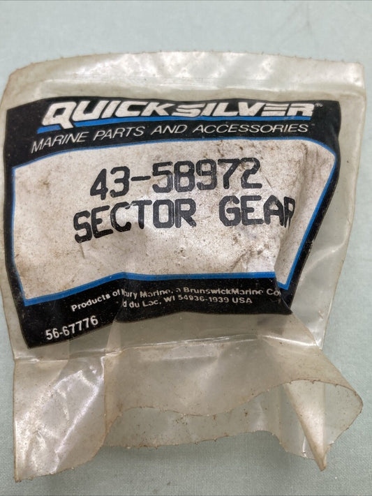 NEW GENUINE MERCURY 43-58972 SECTOR GEAR