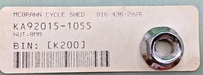 NEW REPLACES KAWASAKI 92015-1055 NUT, 8MM SUPERSEDED 92015-1398