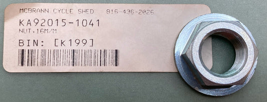 NEW REPLACES KAWASAKI 92015-1041 NUT, FLANGED, 16MM SUPERSEDED 92015-1946