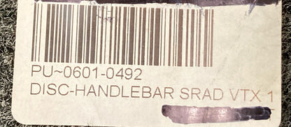 NEW DRAG SPECIALTIES 0601-0492 CHROME 1-1/2" Super Radius T-Bars HONDA VTX
