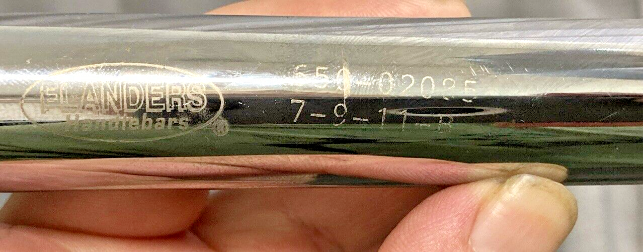 NEW GENUINE FLANDERS CHROME 650-02085 HANDLEBARS 22mm BMW 7 Replica