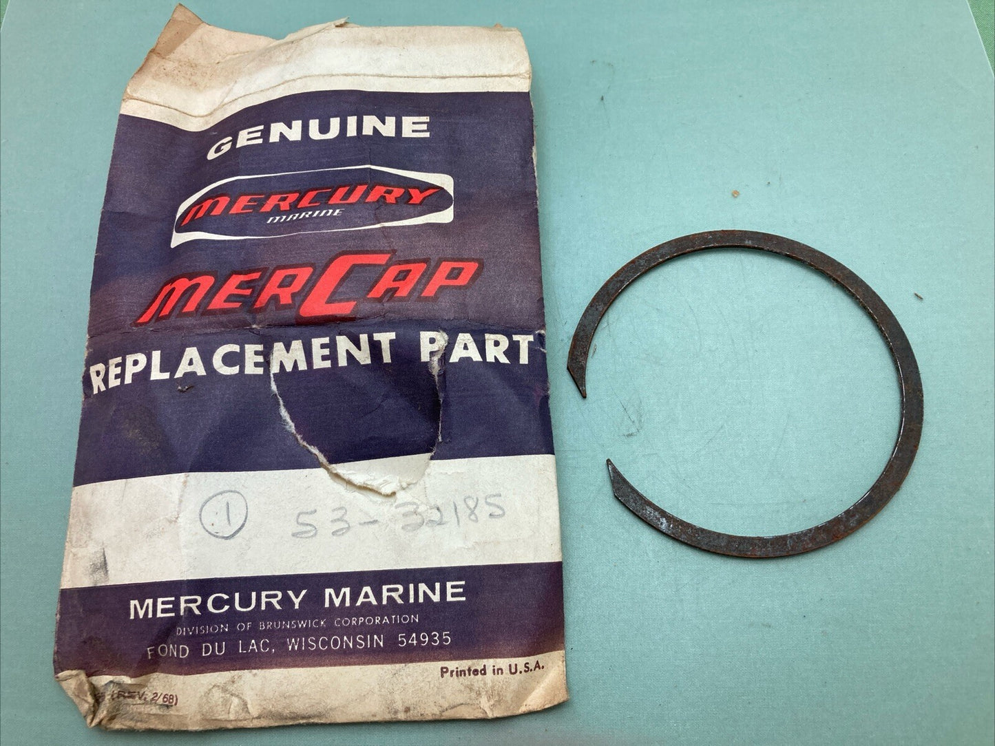 NEW GENUINE MERCURY 53-32185 RETAINING RING