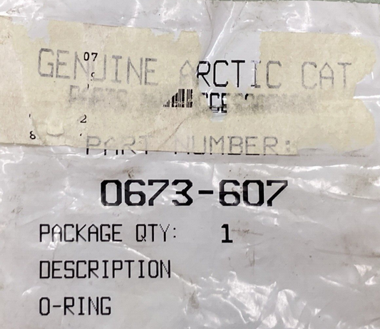 NEW GENUINE ARCTIC CAT 0673-607 O RING 9/16 X 1/16