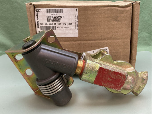 NEW GENUINE PHILLIPS 12-4548 Emergency Glad Hand, Red, Cast Iron IMPERIAL 90831