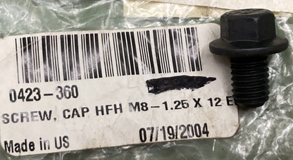 QTY 2 NEW GENUINE ARCTIC CAT 0423-360 SCREW CAP HEX FLANGE HEAD M8-1.25X12 EM