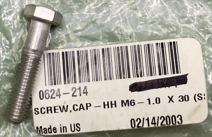 NEW GENUINE ARCTIC CAT 0624-214 SCREW CAP HEX HEAD M6-1mm X 30mm SS