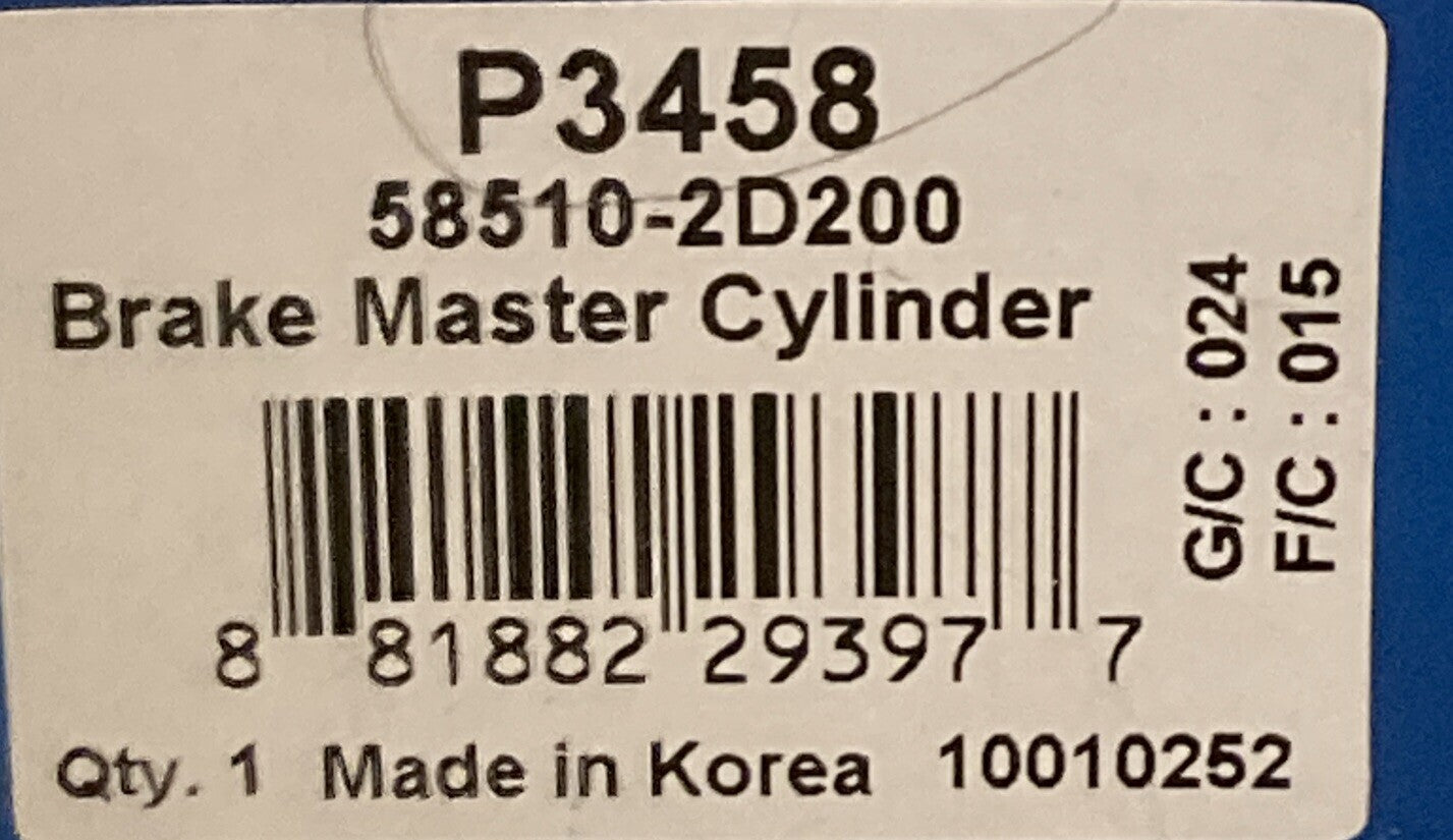 NEW GENIUNE MANDO 58510-2D200 BRAKE MASTER CYLINDER 2000-2006 Hyundai Elantra