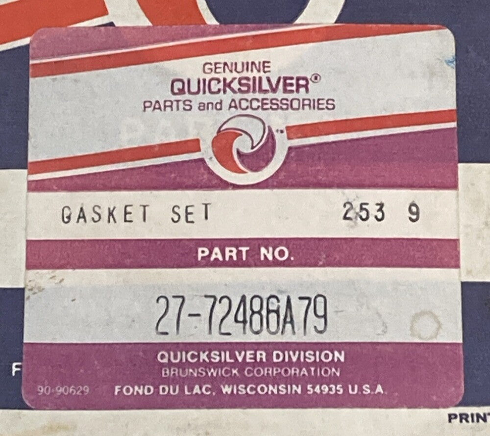 NEW MERCURY QUICKSILVER 27-72486A79 POWERHEAD GAS SET CARB LNK OUTBOARD 50HP INC