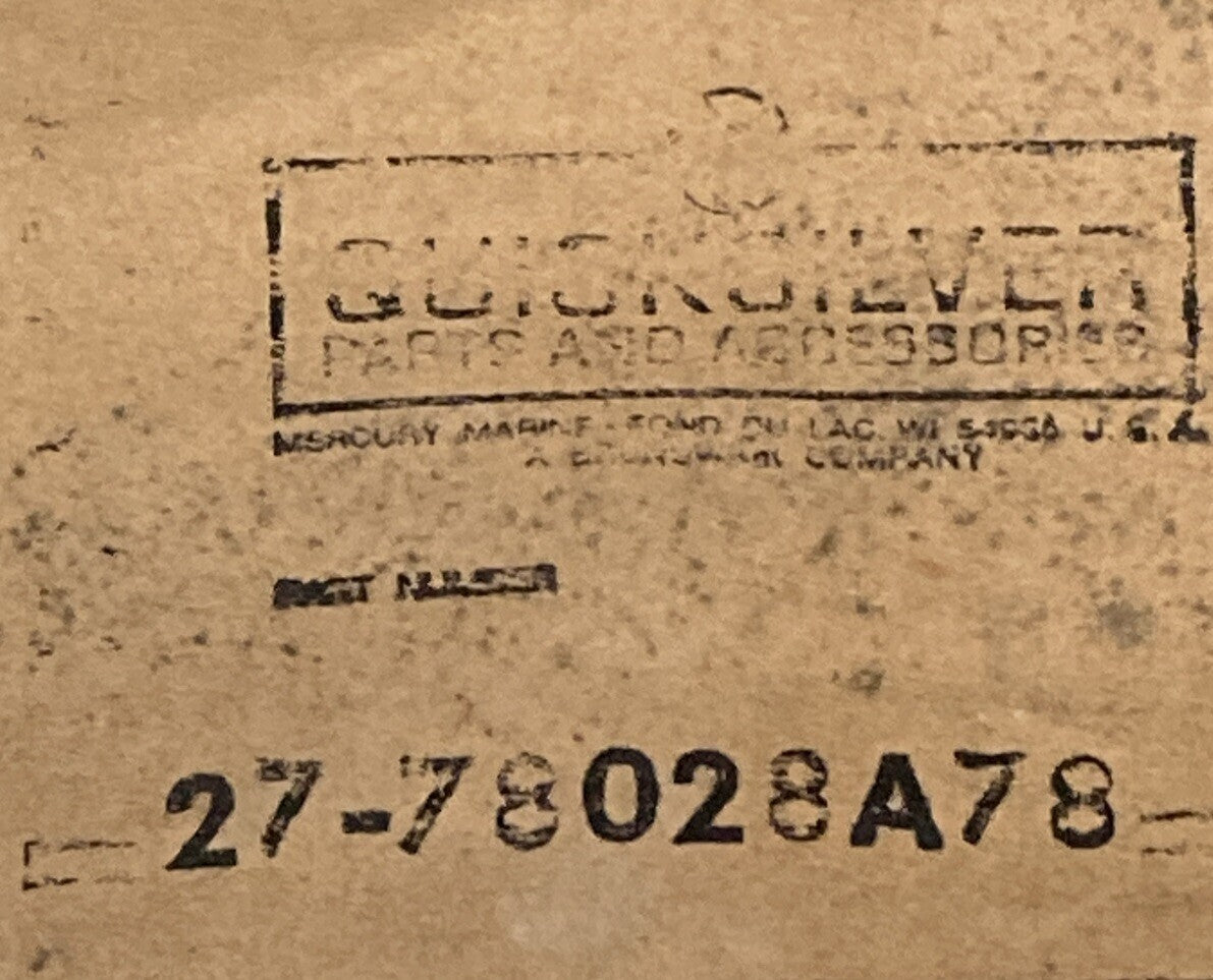 NEW MERCURY QUICKSILVER 27-78028A78 GASKET SET  INCOMPLETE