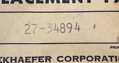 NEW GENUINE MERCURY QUICKSILVER 27-34894 GASKET INK MAN MERC 190 GM V8