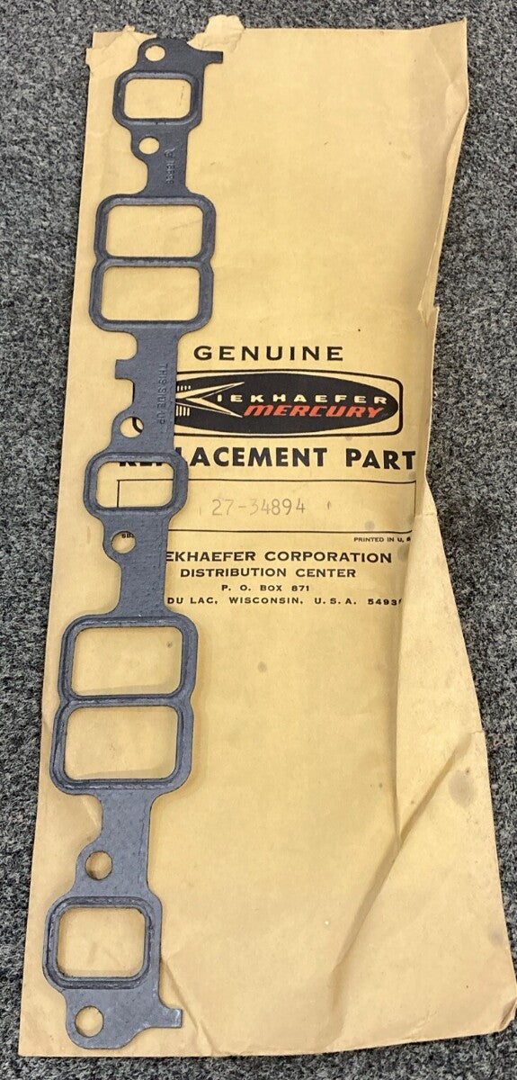 NEW GENUINE MERCURY QUICKSILVER 27-34894 GASKET INK MAN MERC 190 GM V8
