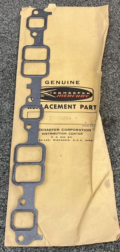 NEW GENUINE MERCURY QUICKSILVER 27-34894 GASKET INK MAN MERC 190 GM V8