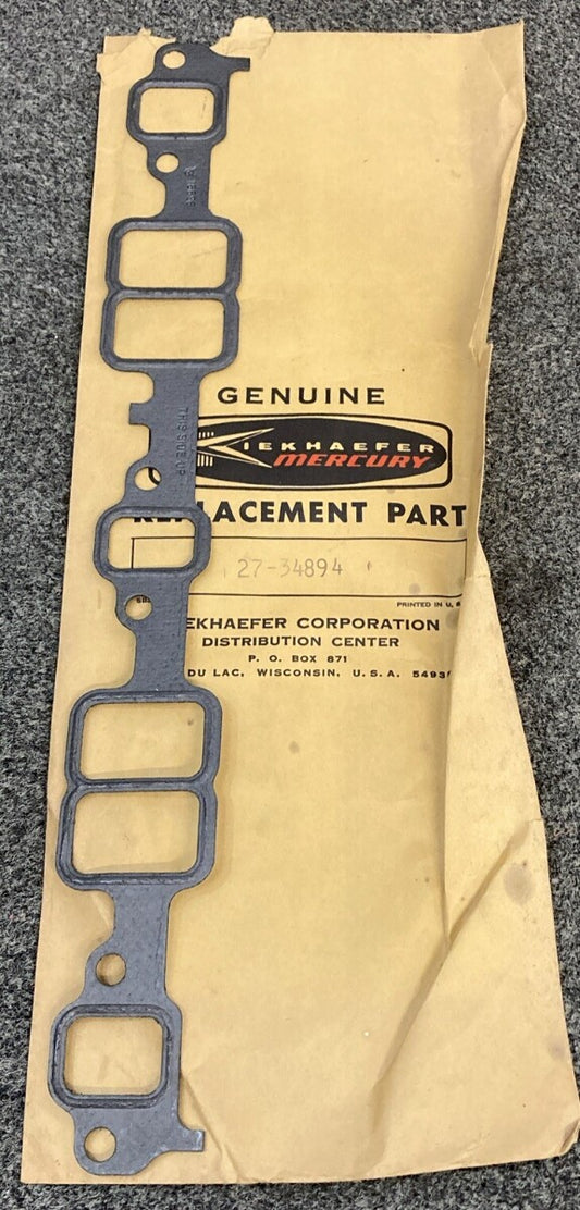 NEW GENUINE MERCURY QUICKSILVER 27-34894 GASKET INK MAN MERC 190 GM V8