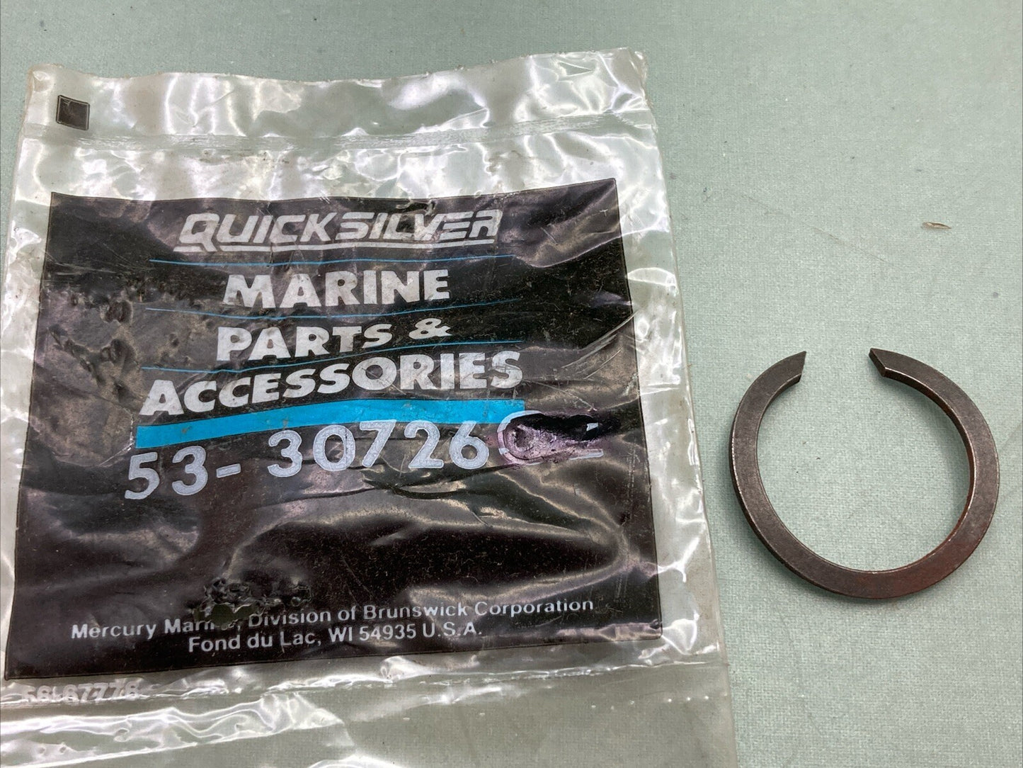NEW REPLACES MERCURY 53-30726 SNAP RING