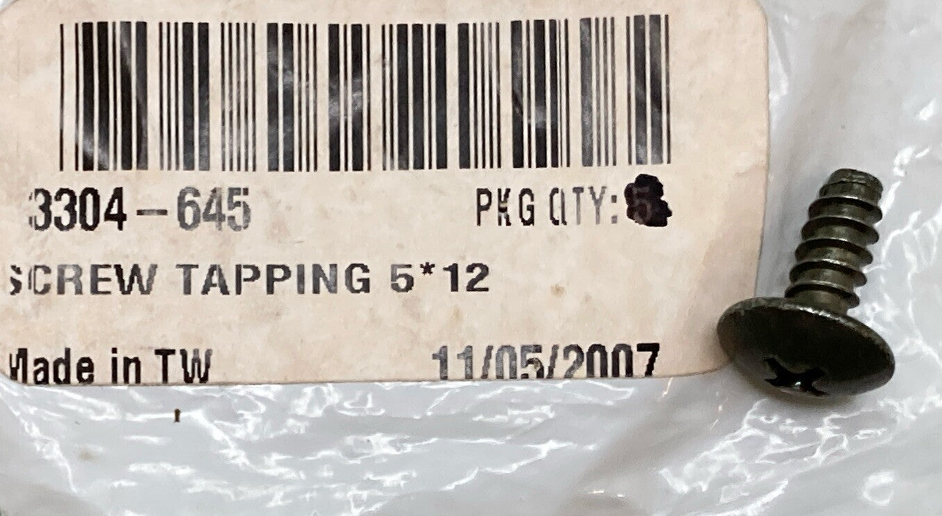 QTY 3 NEW REPLACES ARCTIC CAT 3304-645 SCREW, SELF-TAPPING - 5 x 12