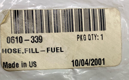 NEW REPLACES ARCTIC CAT 0610-339 HOSE, FILL-FUEL