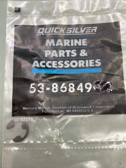 QTY 2 NEW GENUINE MERCURY QUICKSILVER 53-86849 RETAINING RING