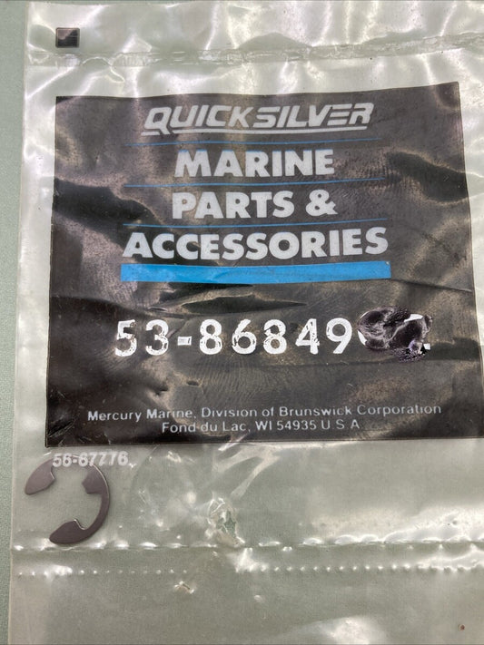 QTY 2 NEW GENUINE MERCURY QUICKSILVER 53-86849 RETAINING RING