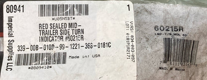 NEW GENUINE TRUCK-LITE 60215R RED SEALED MID TRAILER SIDE TURN SIGNAL LIGHT