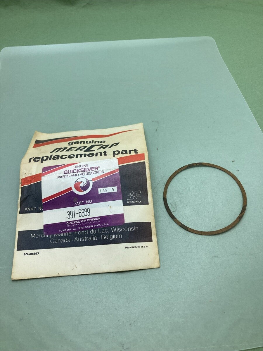 NEW GENUINE MERCURY QUICKSILVER 391-6389 DISTRIBUTOR CAP GASKET