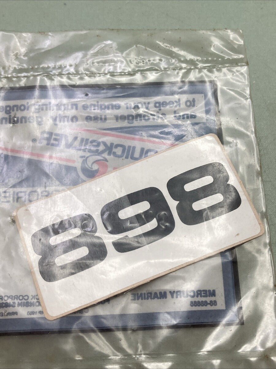 NEW GENUINE MERCURY QUICKSILVER 37-77649 DECAL, 898