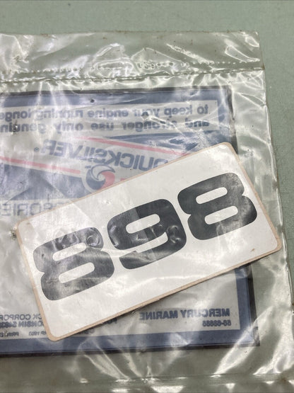 NEW GENUINE MERCURY QUICKSILVER 37-77649 DECAL, 898