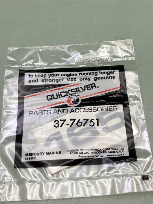 NEW GENUINE MERCURY QUICKSILVER 37-76751 DECAL