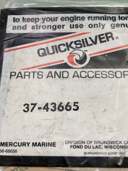 NEW GENUINE MERCURY QUICKSILVER 37-43665 DECAL