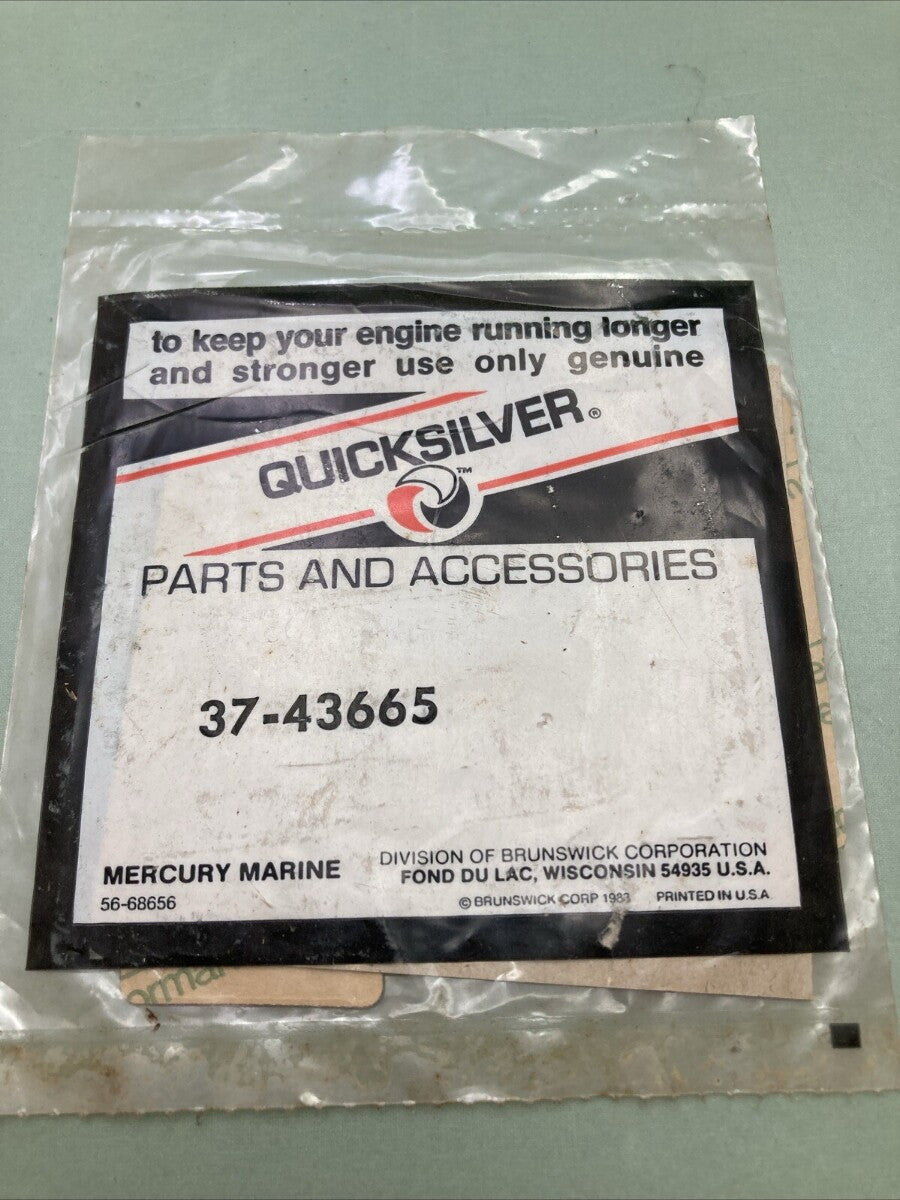 NEW GENUINE MERCURY QUICKSILVER 37-43665 DECAL