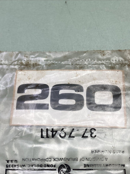 NEW GENUINE MERCURY QUICKSILVER 37-79411 DECAL
