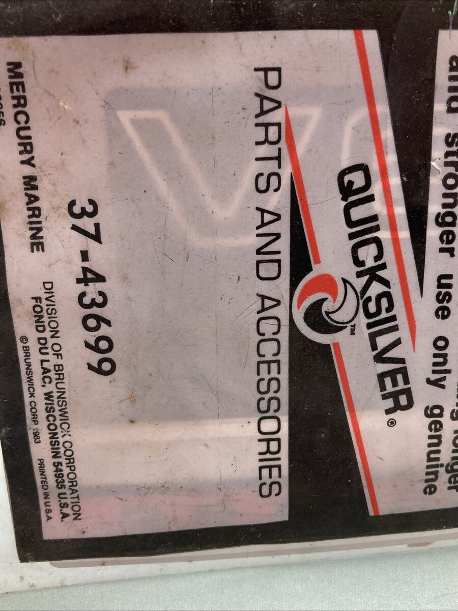 NEW GENUINE MERCURY QUICKSILVER 37-43699 DECAL
