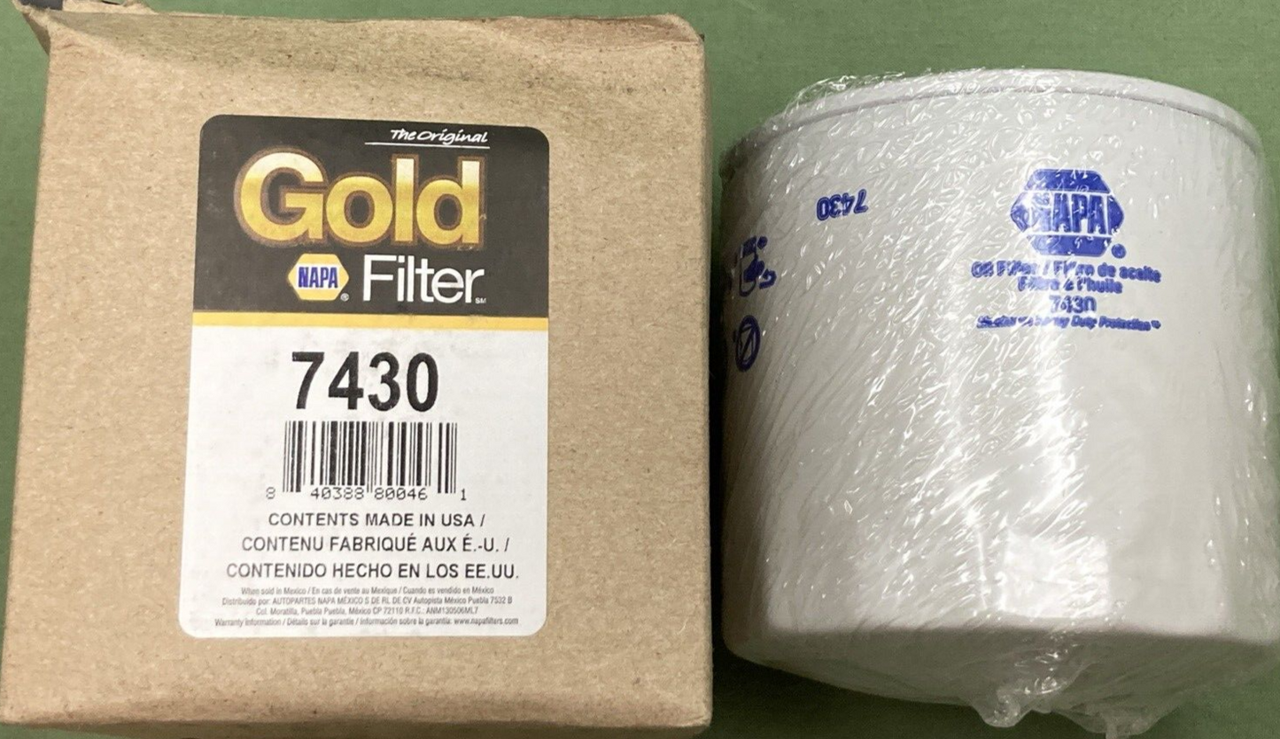 NEW GENUINE NAPA GOLD 7430 OIL FILTER
