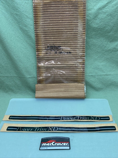 NEW GENUINE MERCURY QUICKSILVER 37-13682 PARTIAL DECAL SET