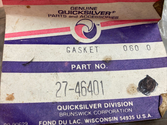 NEW GENUINE MERCURY QUICKSILVER  27-46401 MANIFOLD BODY GASKET