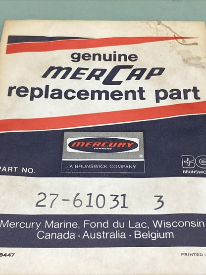 QTY 2 NEW GENUINE MERCURY 27-61031 IGNITION DRIVER COVER GASKET