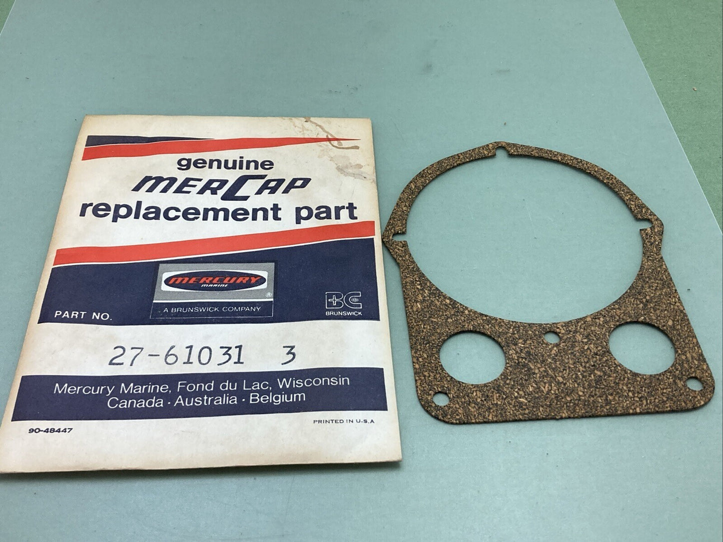 QTY 2 NEW GENUINE MERCURY 27-61031 IGNITION DRIVER COVER GASKET