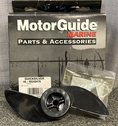 NEW MOTOR GUIDE MARINE 48-MGA0476 2 BLADE PROPELLER TROLLN DIA 3" NINJA PLASTIC