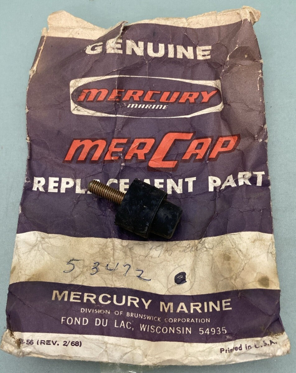 NEW GENUINE MERCURY QUICKSILVER 53472 MOUNT RUBBER COWL OUTBOARD 40HP